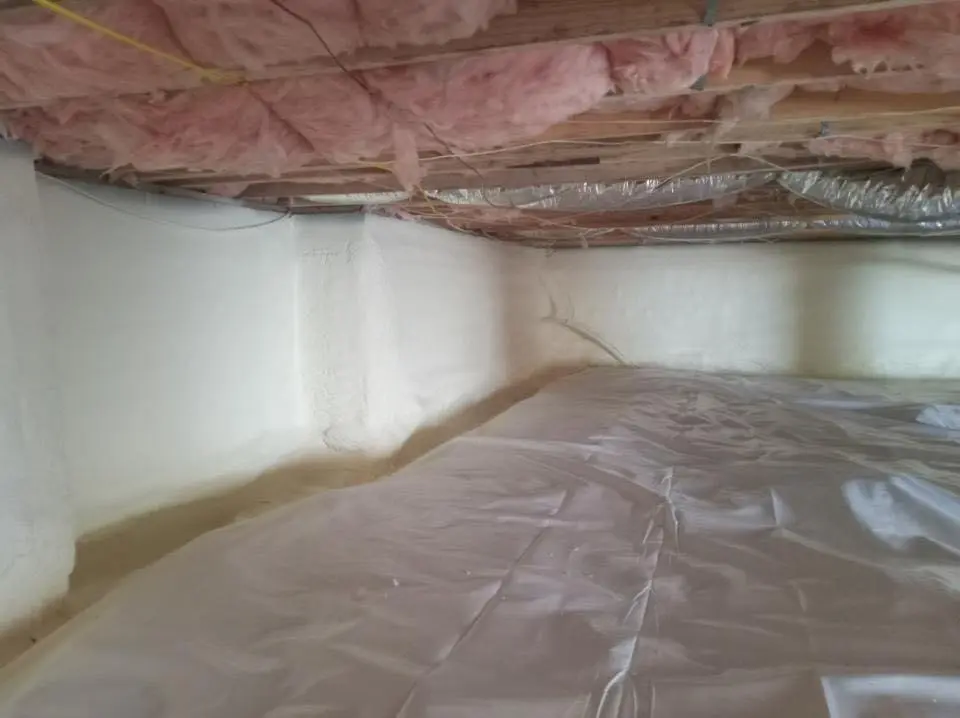 Crawl space encapsulation with closed-cell spray foam for Metal Roof Coating in Littlefield